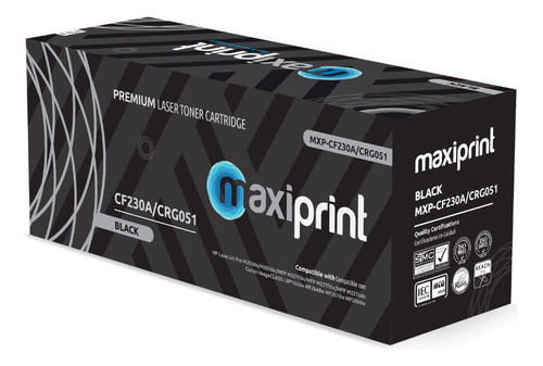 Toner Hp+ Canon 30a Cf230a/051 Black Compatible Maxiprint