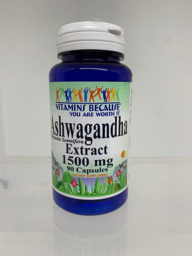 Ashwagandha Extract 1500mg - 90 Cap Vit. Because