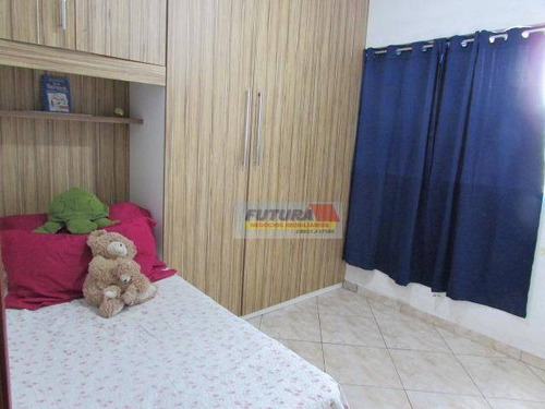Sobrado Com 3 Dormitórios À Venda, 138 M² Por R$ 585.000,00 - Centro - São Vicente/sp - So0343