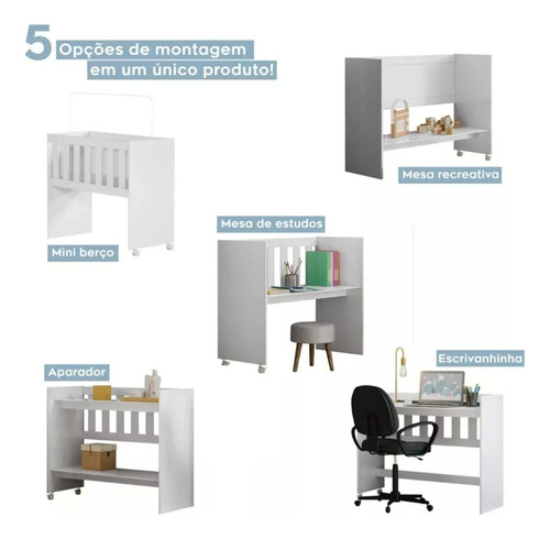Mini Berço Moises Compacto Com Colchao E Varão Gratis