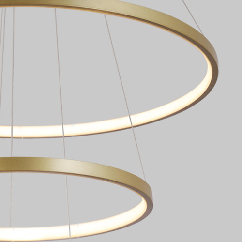 C Luminaria De Led Moderna 3 Arcos Dourado Moderno Para