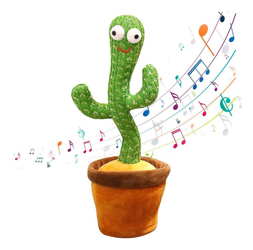 Cactus Bailarin Juguete Canta Habla Musica Recargable Voz