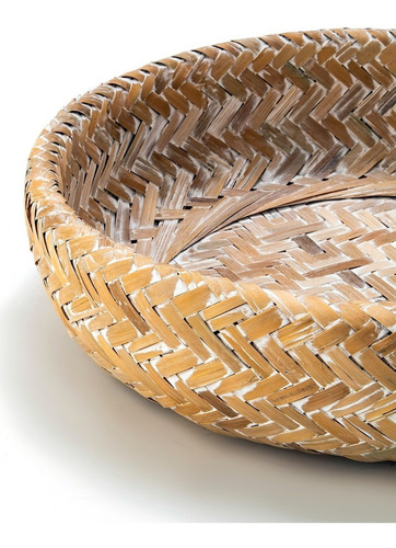 Bandeja Centro De Mesa De Bamboo Small 30 Cm Landmark