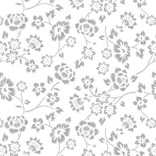 Papel De Parede Autocolante Fundo Branco Com Flores Lilás