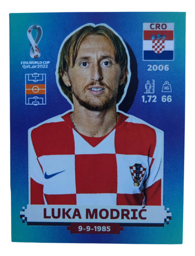 Lamina Luka Modric Cro13 Album Mundial Qatar 2022