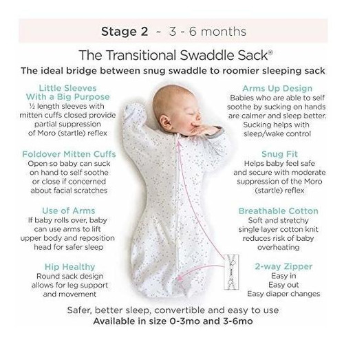 Saco De Pañales Transicional Para Bebes Con Brazos