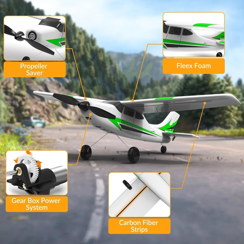 Volantexrc Rc Avión Entrenador 3ch Control Remoto Avión C...