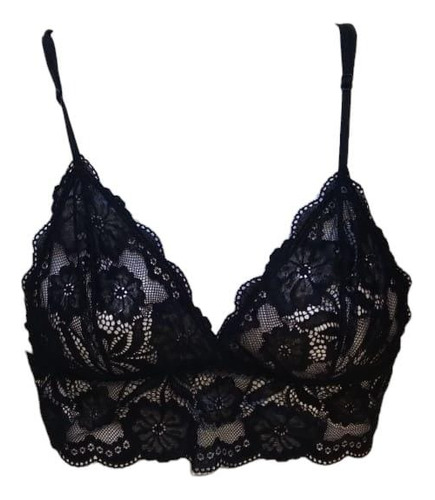 Corpiño Top  Bralette 34-1046 Encaje Sexy  Lenceria  Palermo