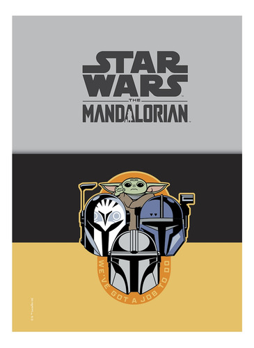 Caderno Star Wars The Mandalorian 10 Mat Univ Jandaia Capa 3