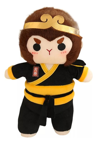 // Conjunto De Bonecas Pretas Com Design Mito Wukong, Cor