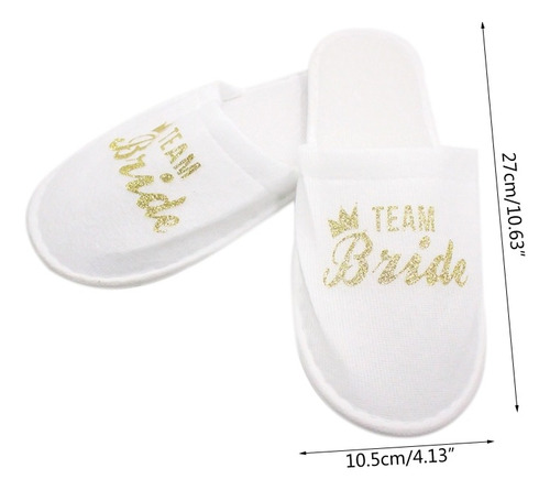 Pantuflas Blancas Matrimonio Despedida Spa Cortejo Boda Pack