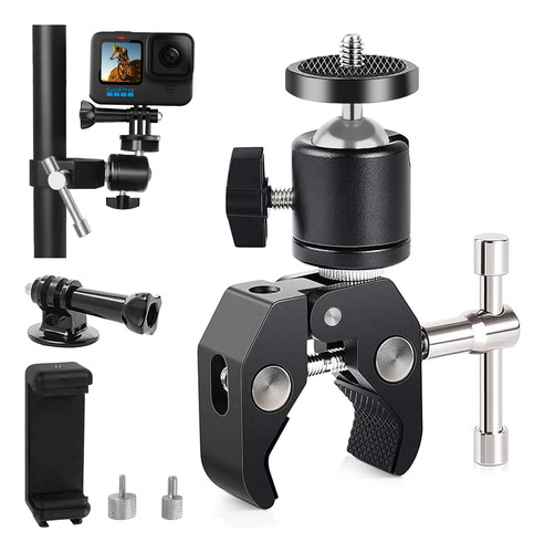 Super Clamp Mount 360° Ballhead Soporte De Abrazadera Para C