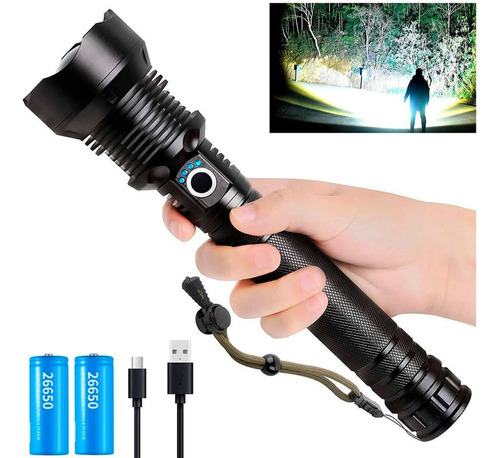 Super Lanterna T9 P50 Zoom Led Muito Forte Recarregável Usb