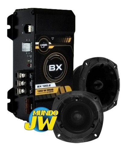 Potencia Boog 120x2 + 2 Tweeter Bala Bomber 350w