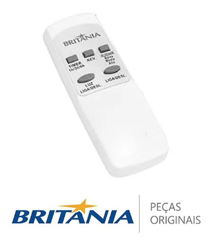 Imagem 1 de 1 de Controle Remoto Ventilador De Teto Britania Btv02b Original