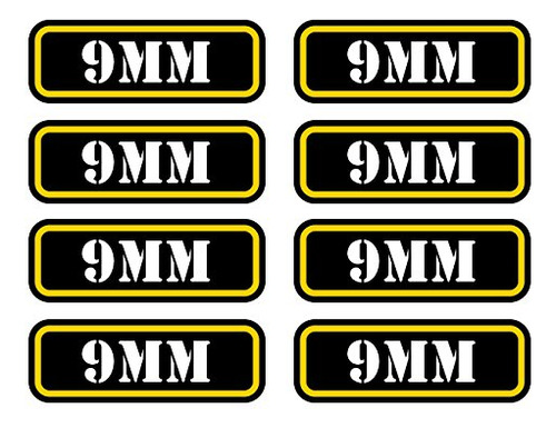 (8x) 9mm Ammo Can Sticker Set Decal Molon Labe   9 Mm T...