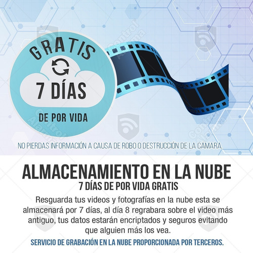 Imagen 3 de 10 de Camara Wifi Ip Nube Gratis Full Hd Seguridad Vigilancia App