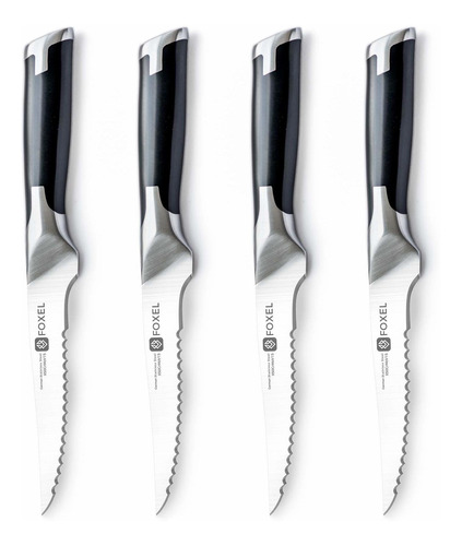 Foxel Best Steak Knives Juego De 4, 8 O 12 Cuchillos Serrado