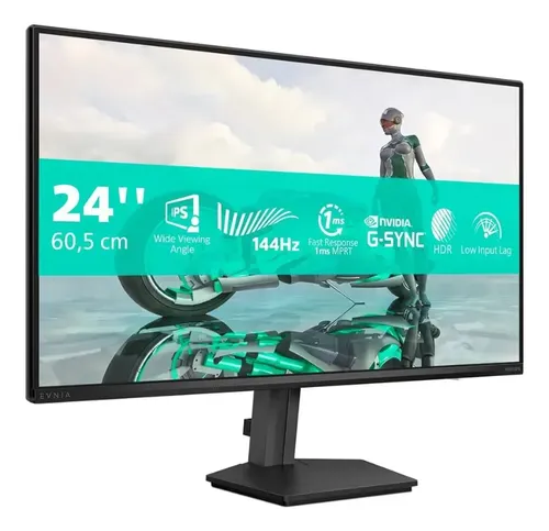 Monitor Gamer Phillips 24 Evnia Ips 144hz 0.5ms Wide Fullhd Preto