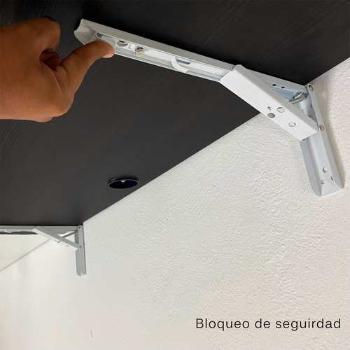 Imagen 6 de 10 de Repisa Escritorio Plegable Estudiantil 100x45 Cm Melamina