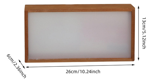 Marco De La Caja De Sombra De Madera 26cmx6cmx13cm Marrón