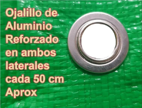 Toldo Lona Color Verde 3 X 4