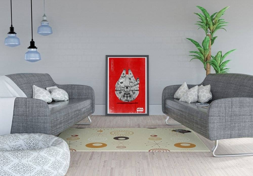 Imagen 2 de 5 de Foto Decorativa Starwars 40x60 Rígida