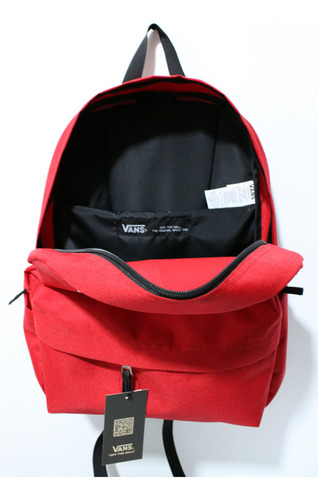 Mochila Vans Old Skool Boxed Vn0a7sch0p Color Rojo 22l Diseño De La Tela Lisa