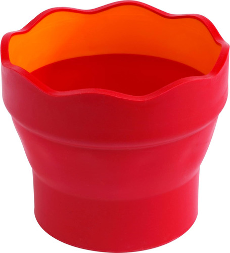 Vaso De Agua Click And Go De Faber Castell 181517, Rojo