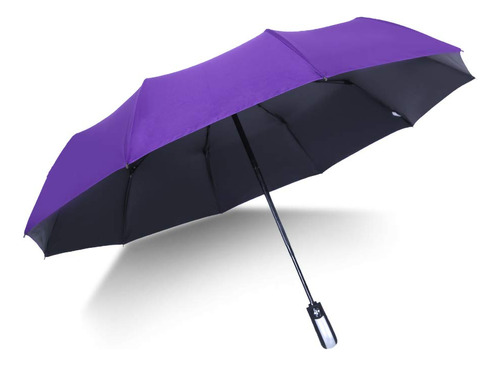 Paraguas Plegable Resistente Al Viento Viaje Reforzado Uv Mo