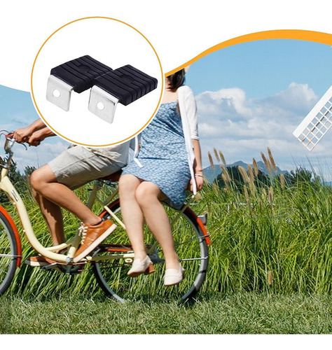 2 Peças Pedais Traseiros De Bicicleta Antiderrapantes