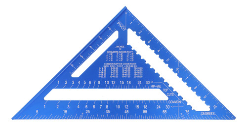 Regla Transportadora Triangular, Ángulo Cuadrado, 12 Pulgada