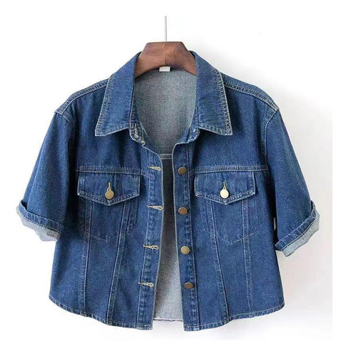 Chaqueta De Jeans Fina Versátil Para Ropa De Abrigo Para