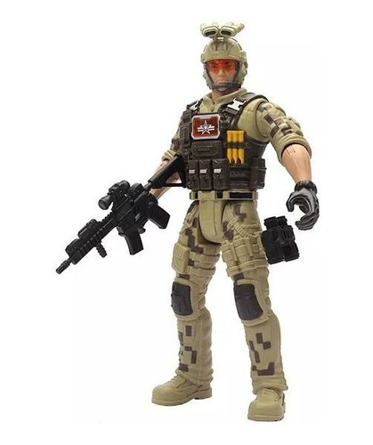 Soldado Sargento Ranger Fusilero Articulado 31cm +accesorios