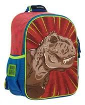 Comprar Mochila Chenson Original Chica Preescolar Kinder Guarderia Bonita Roja Con Azul Dinosaurio Rex 3d Jurassic Dino Land Niño Pequeño Co66061-r Dicor