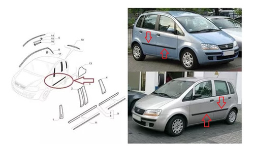 Kit Platinas Originales Para Puertas De Fiat Idea