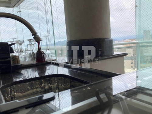 Imagem 6 de 30 de Apartamento A Venda Com 2 Dormitórios Vista Total Para O Mar Na Pompéia Em Santos - Ap00606 - 69853188