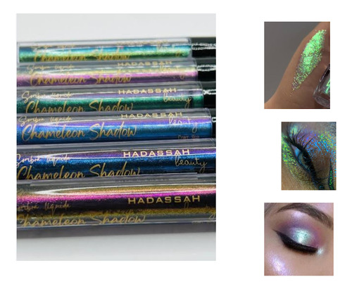 Sombra De Ojos Camaleón Kit 3 Colores Metalico, Maquillaje