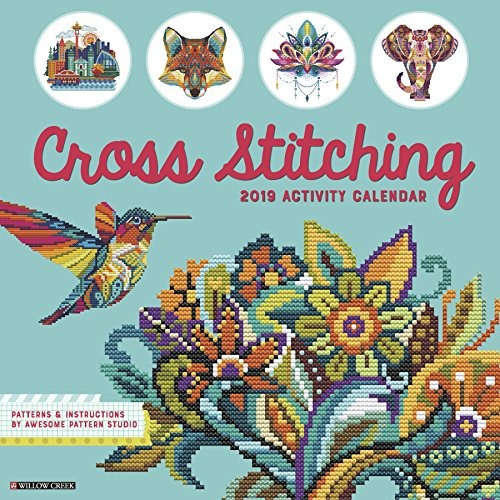 Cross Stitching 2019 Wall Calendar