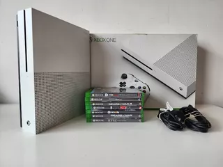 Xbox One S 1tb + Cable, Juegos Y Caja - Sin Controles