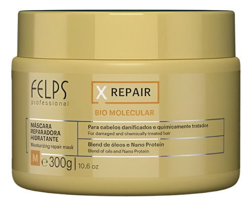 Kit Felps X Repair Shampoo 250ml + Mascara 300g