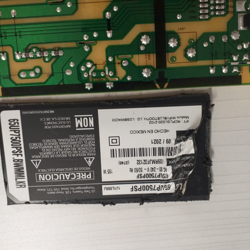 Tarjeta Fuente Para Pantalla Lg Modelo 65up7500psf (Usado)