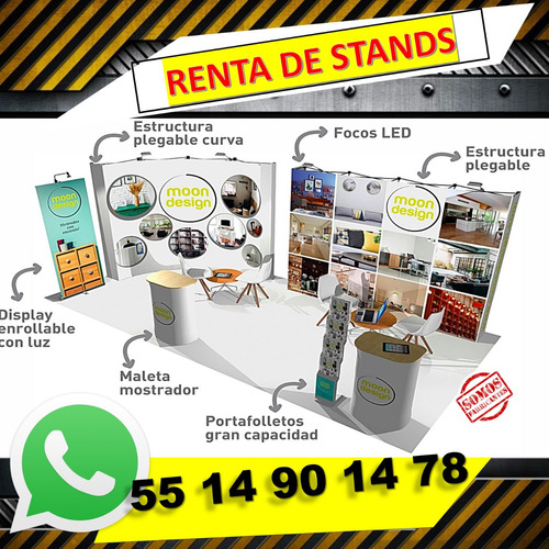 Stand Armable Plegable Renta Venta Para Expo 3x3 Counter Pop