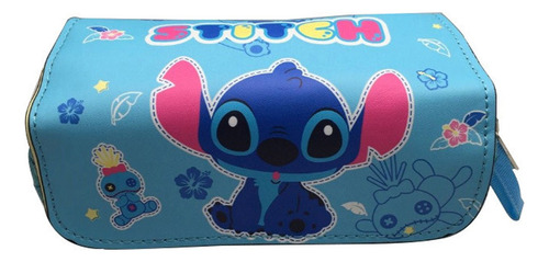 Estuche Para Bolígrafos Kawaii Stitch Papelería Para Niños N