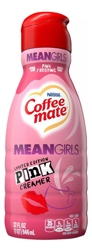 Coffee Mate Crema Líquida Pink Frosting Mean Girls 946ml Usa