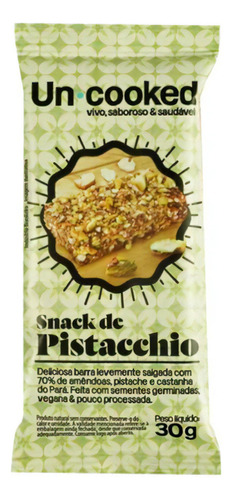 Kit 6x: Snack De Pistacchio S/glúten Vegano Uncooked 30g