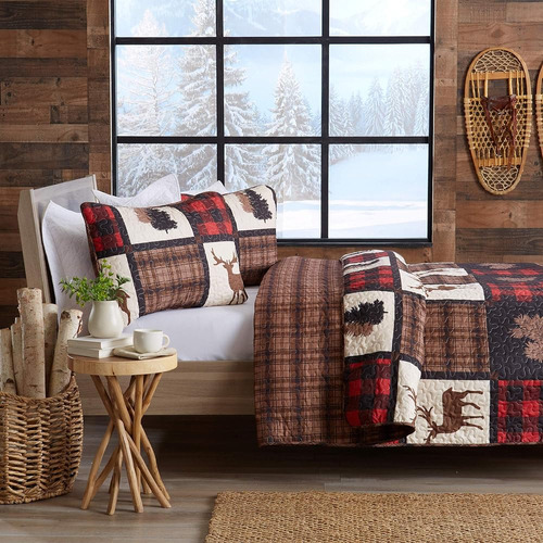Great Bay Home Bedding Set, Lodge Bedcollection Size Quilt C