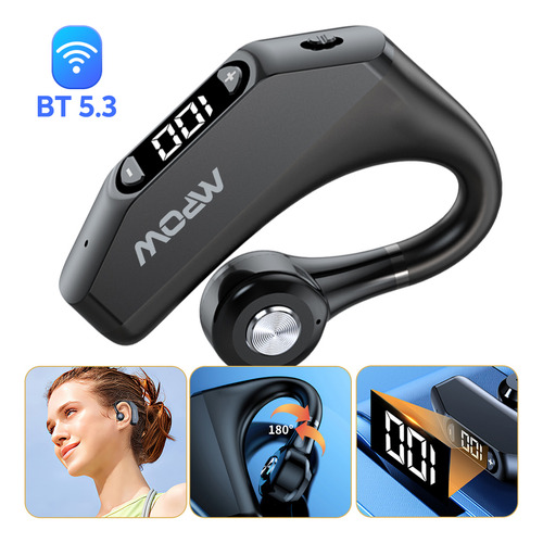 Operação Do Botão Do Fone De Ouvido Intra-auricular Bluetoot