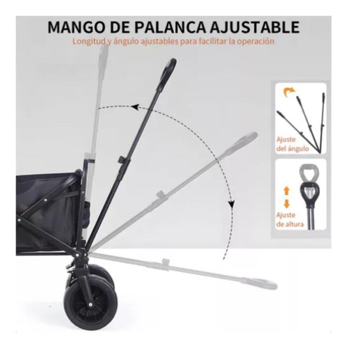 Carrito Arrastre Para Compras Plegable Para Camping Y Picnic