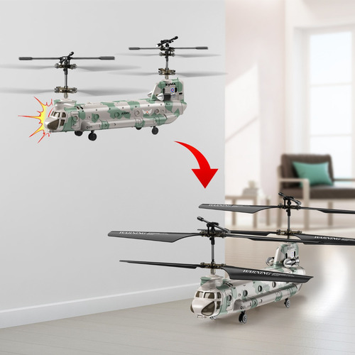 Helicóptero De Control Remoto Syma Q21 Camuflaje Chinook Ch-